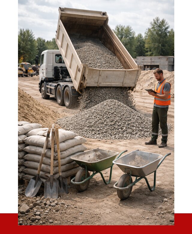Доставка нерудных материалов в Реже от 1314 руб. | ПРОНЕРУДРеж