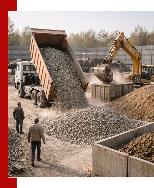 Доставка нерудных материалов с погрузкой и разгрузкой в Реже