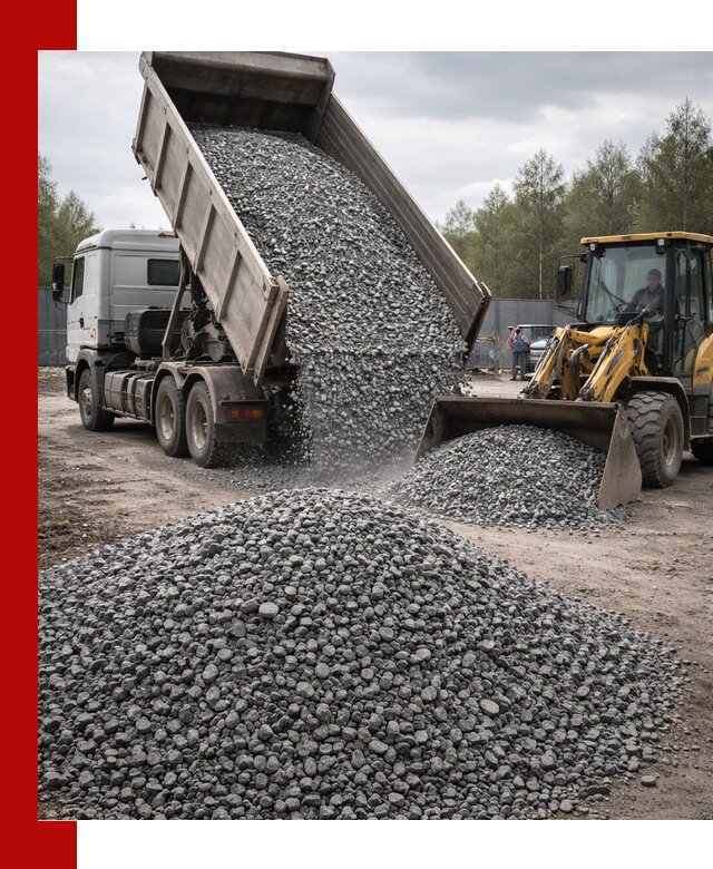 Доставка и продажа щебня гранитного в Реже