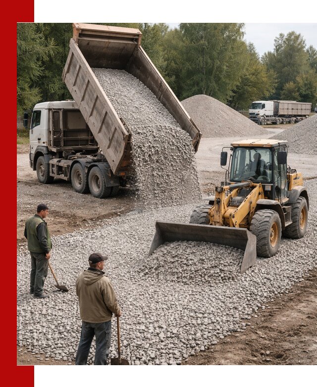 Купить гравийный щебень фракция 20-40 в Реже с доставкой