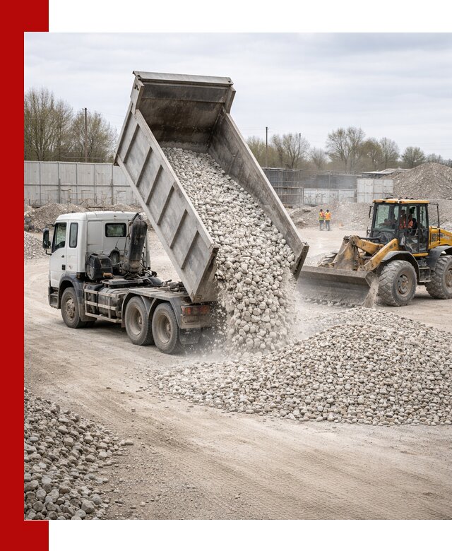 Доставка и продажа известнякового щебня в Реже