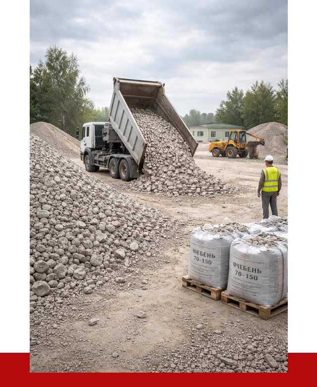 Известняковый щебень фракция 70-150 в Реже от 1369 р. | ПРОНЕРУДРеж