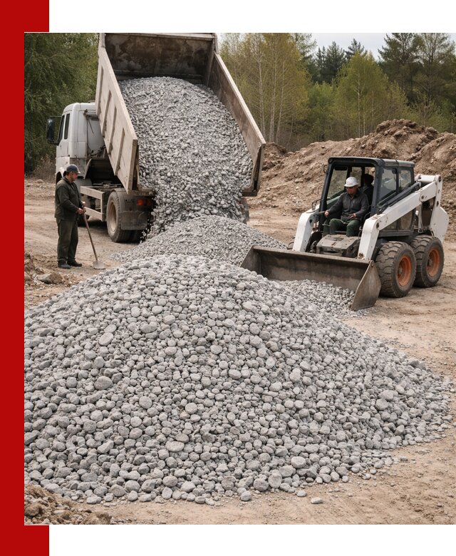 Доставка доломитового щебня в Реже напрямую от карьера