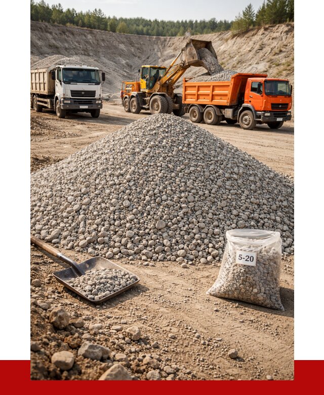 Доломитовый щебень фр. 5-20 в Реже от 4600 р. | ПРОНЕРУДРеж