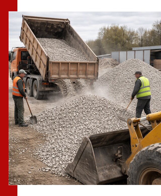 Доломитовый щебень фракции 5-20 с доставкой в Реже