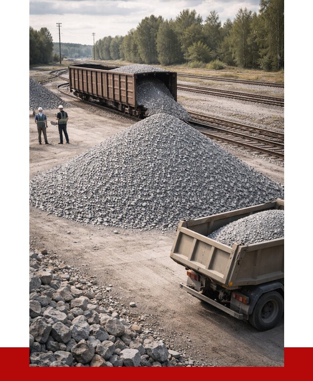 Железнодорожный щебень 20-60 в Реже от 1862 р. | ПРОНЕРУДРеж