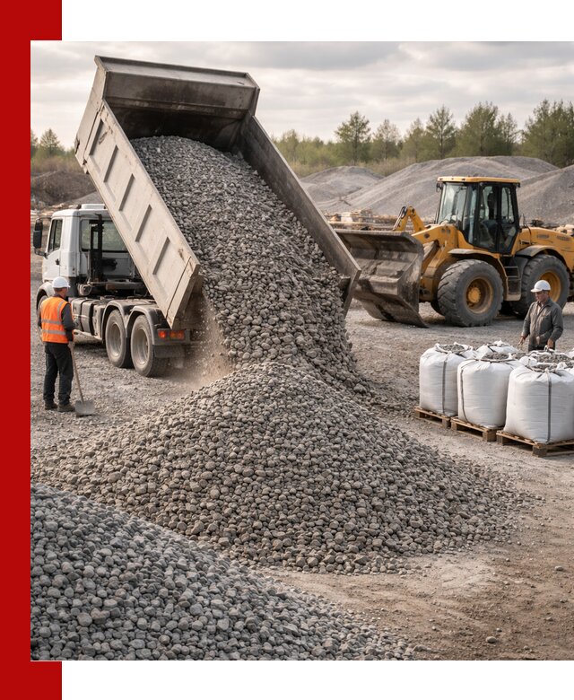 Бетонный щебень фракция 5–20 с доставкой в Реже