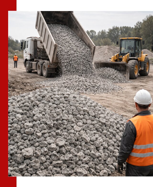 Доставка бетонного щебня фракции 20-40 в Реже