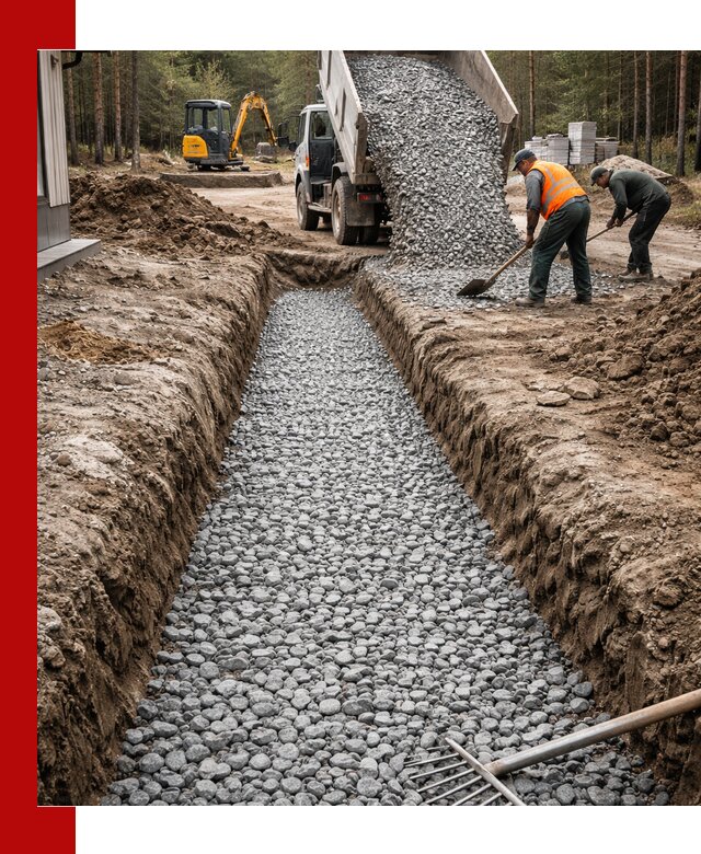 Щебень для дренажа с доставкой в Реже высокого качества