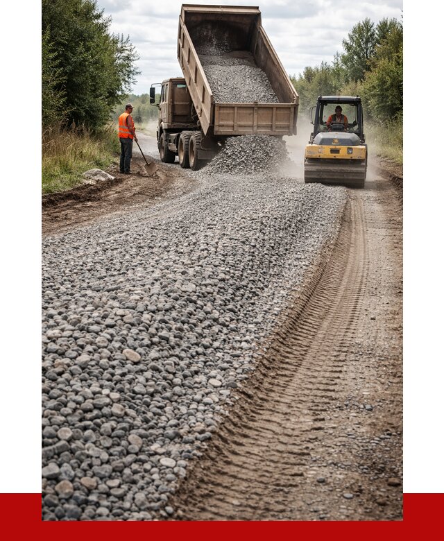 Щебень для отсыпки дороги в Реже от 2957 р. ПРОНЕРУДРеж