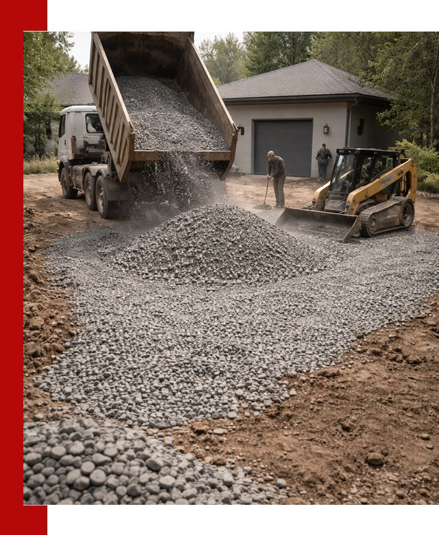 Щебень для парковки в Реже: доставка и укладка качественного материала