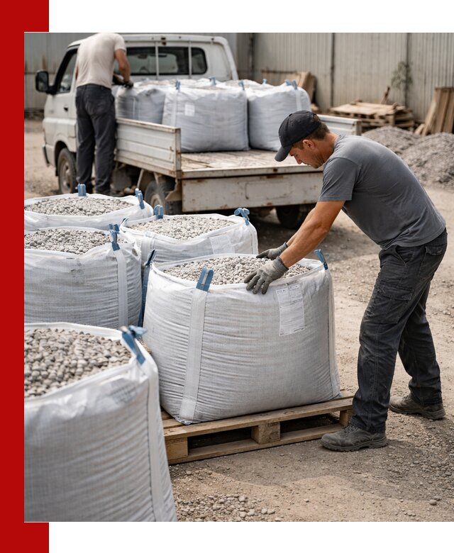 Доставка щебня в мешках по выгодным ценам в Реже