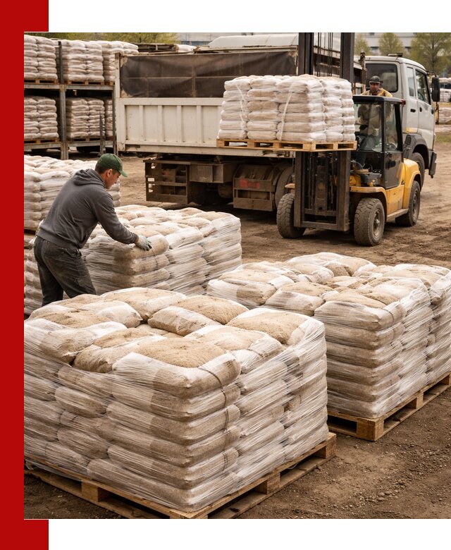 Карьерный песок в мешках с доставкой в Реже