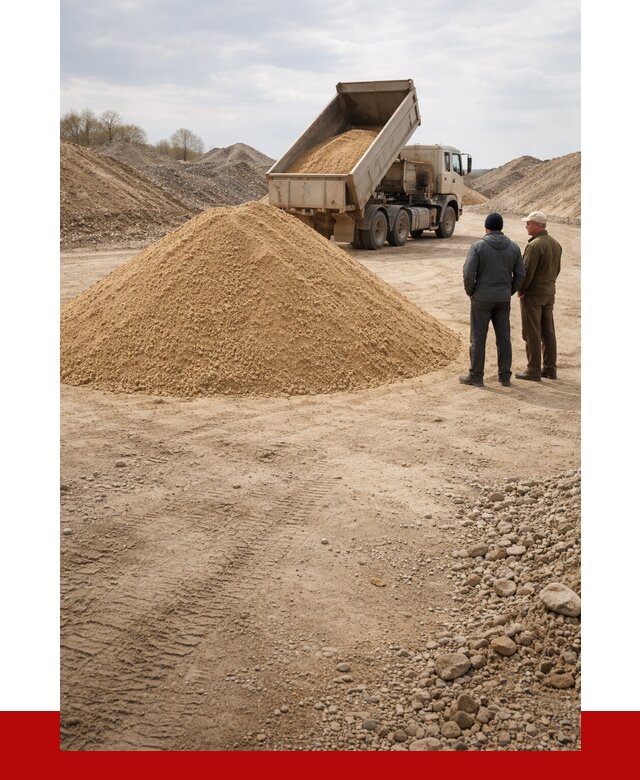 Карьерный песок крупнозернистый в Реже от 9310 р | ПРОНЕРУДРеж