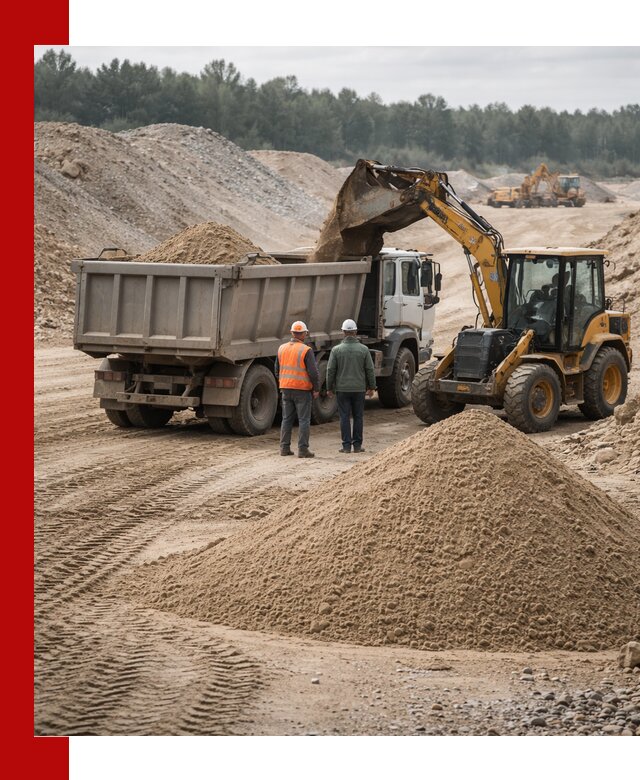 Карьерный среднезернистый песок с доставкой в Реже