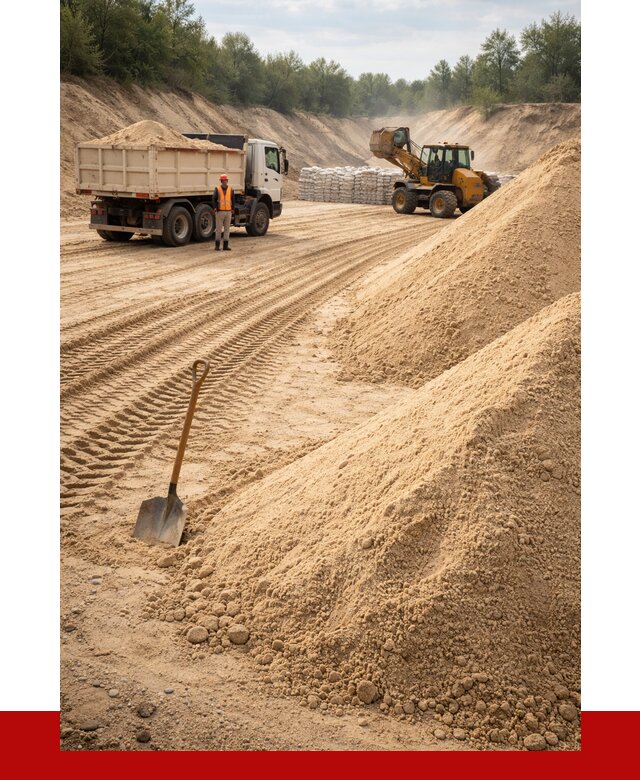 Карьерный песок мелкозернистый в Реже от 9858 р. | ПРОНЕРУДРеж