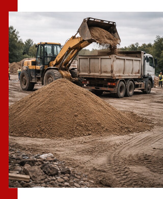 Доставка речного песка навалом в Реже быстро и выгодно