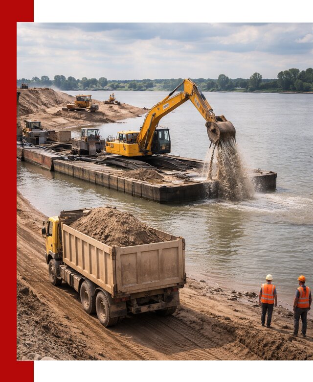 Намывной песок с доставкой в Реже оптом и в розницу