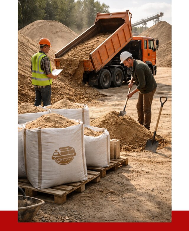 Строительный песок в Реже от 2410 р. с доставкой, ПРОНЕРУДРеж