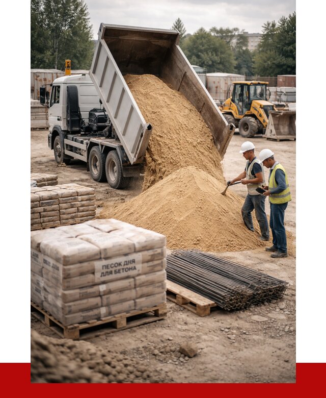 Песок для бетона в Реже от 2738 р. с доставкой, ПРОНЕРУДРеж