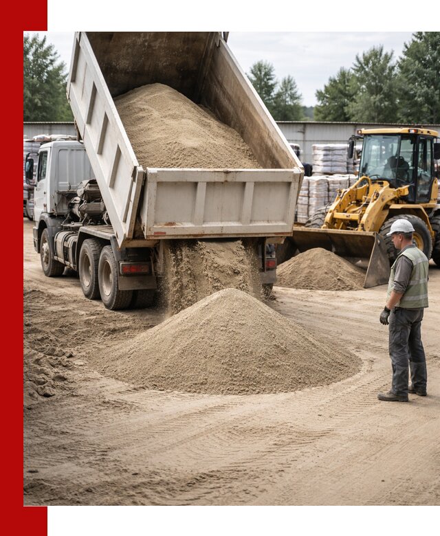 Поставка и доставка песка для бетона в Реже
