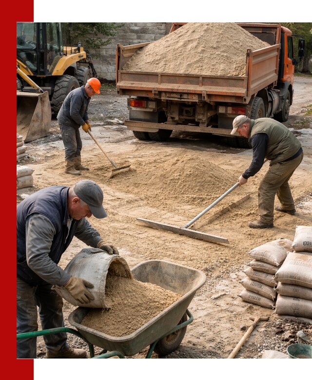 Поставка песка для стяжки в Реже с быстрой доставкой