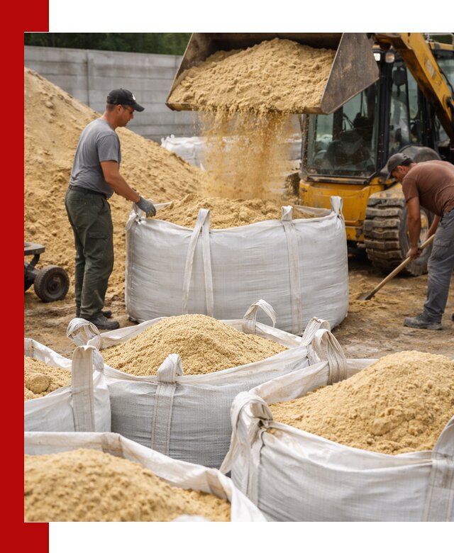 Поставка качественного песка для кладки в Реже