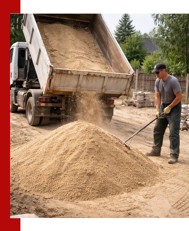 Доставка сухого песка самосвалами в Реже