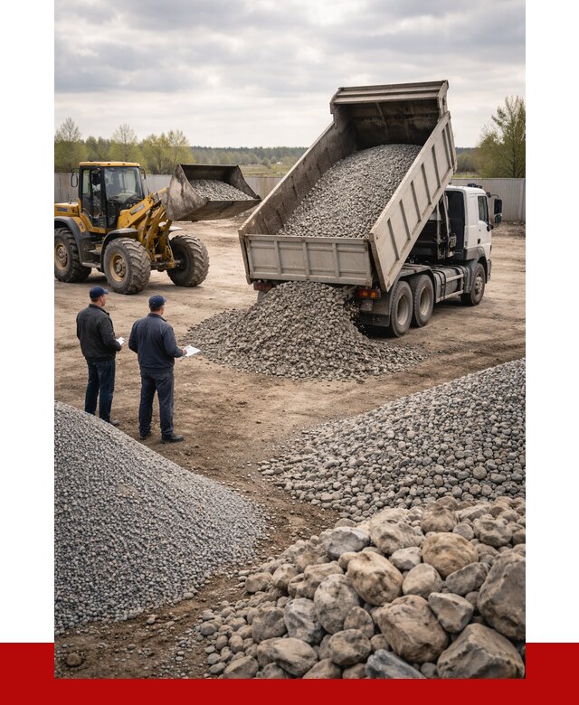 Гравий и камень с доставкой в Реже от 4600 р. - ПРОНЕРУДРеж