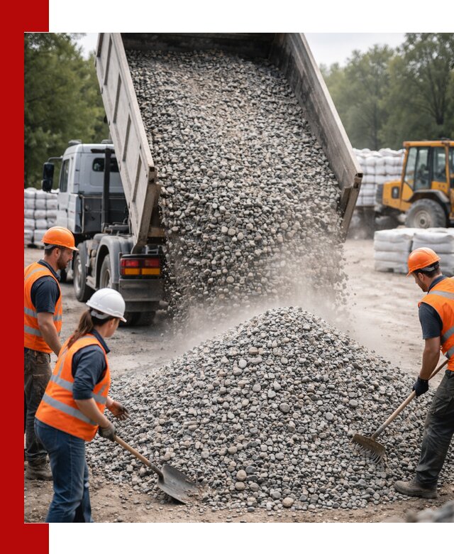 Доставка гравия и камня в Реже оптом и в розницу