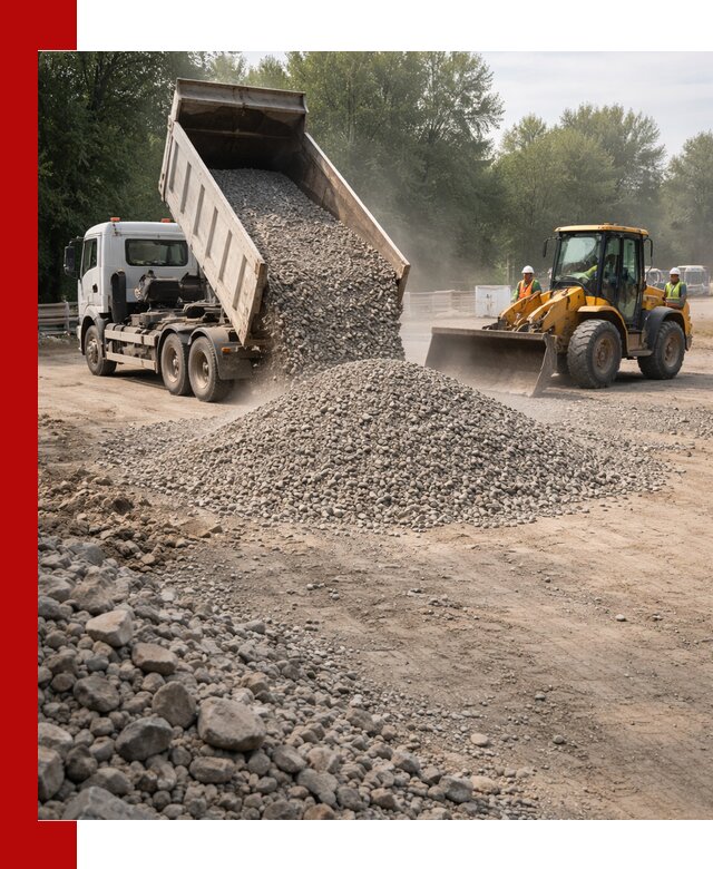 Гравий фракция 5–20 доставка в Реже оптом и в розницу