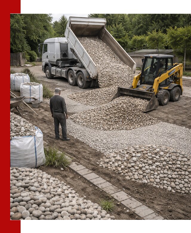 Доставка морской гальки оптом и в розницу в Реже