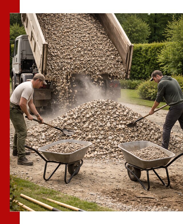 Доставка и продажа декоративной гальки в Реже