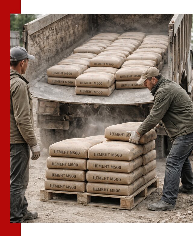 Цемент М500 с доставкой самосвалом в Реже