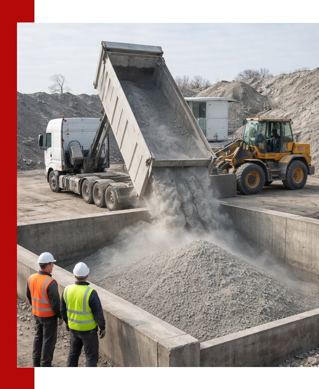 Доставка цемента навалом в Реже крупными партиями