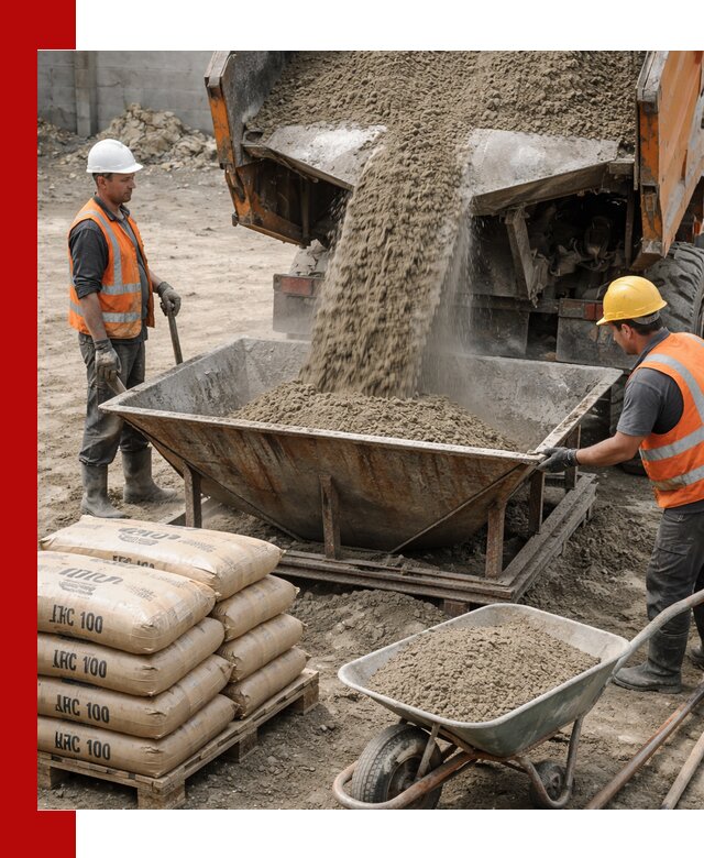 Доставка цементно-песчаной смеси М100 в Реже