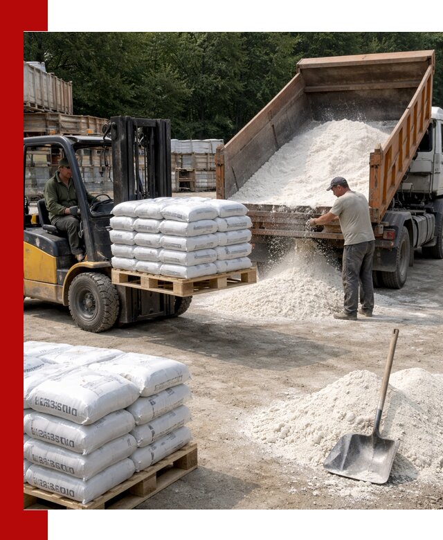 Доставка строительной извести оптом и в розницу в Реже