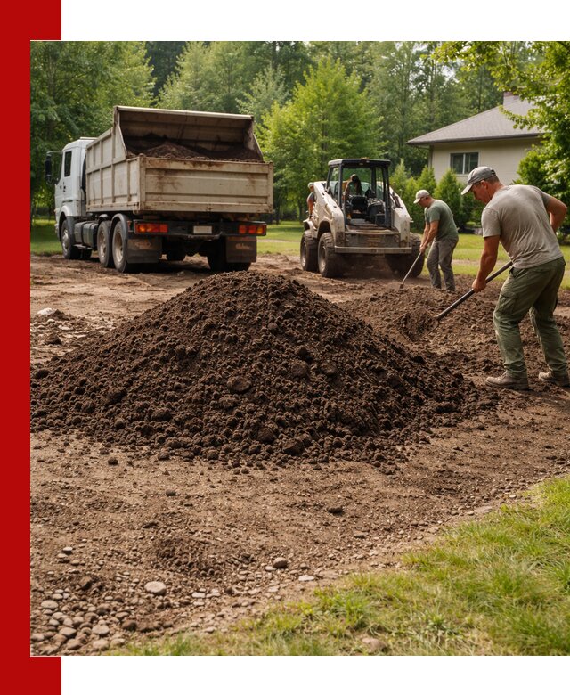Доставка и укладка грунта для газона в Реже