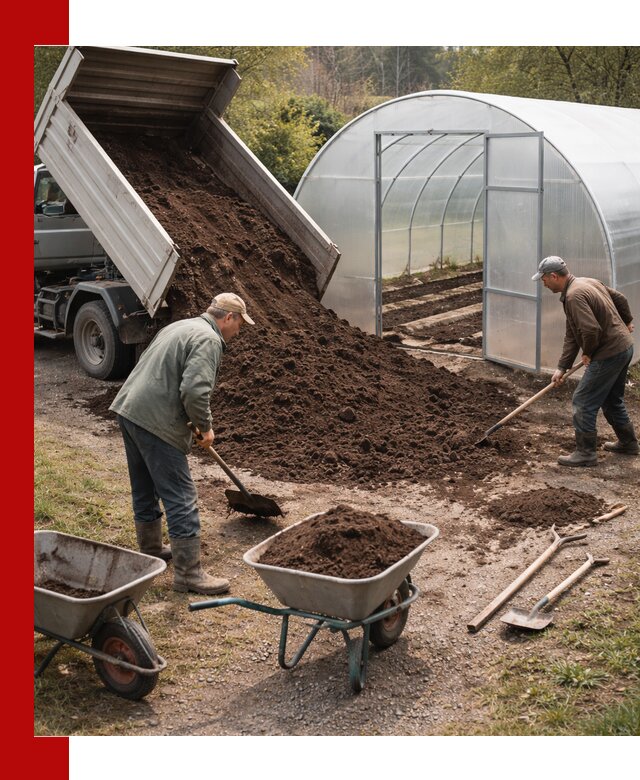 Грунт для теплицы с доставкой в Реже — плодородный субстрат под растения