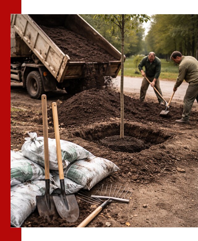 Грунт для посадки деревьев в Реже — доставка и подготовка почвы