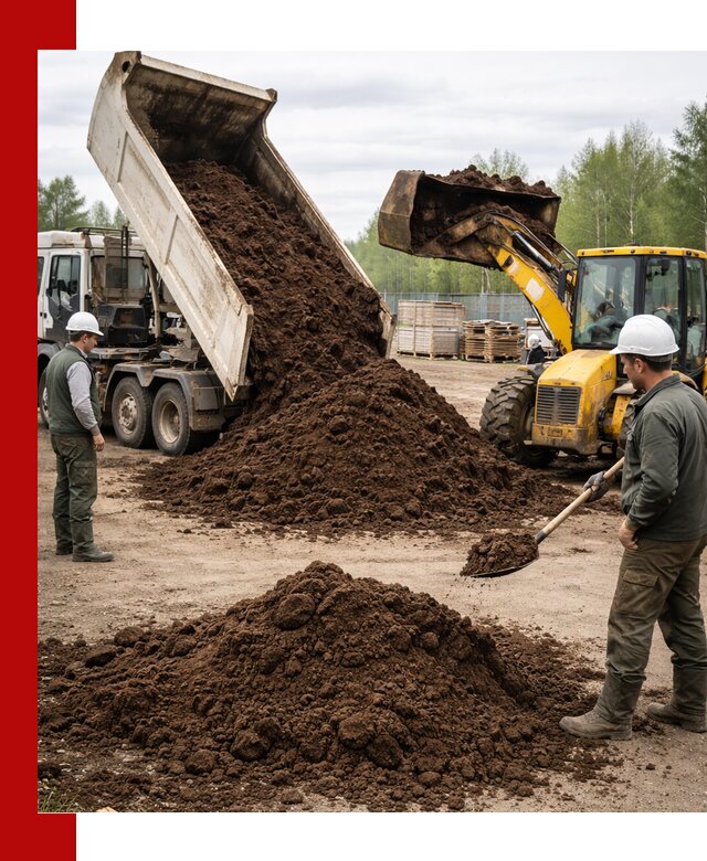 Доставка торфа оптом и в мешках в Реже