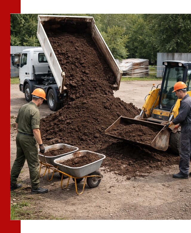 Доставка торфо-земляной смеси в Реже для огорода и ландшафта