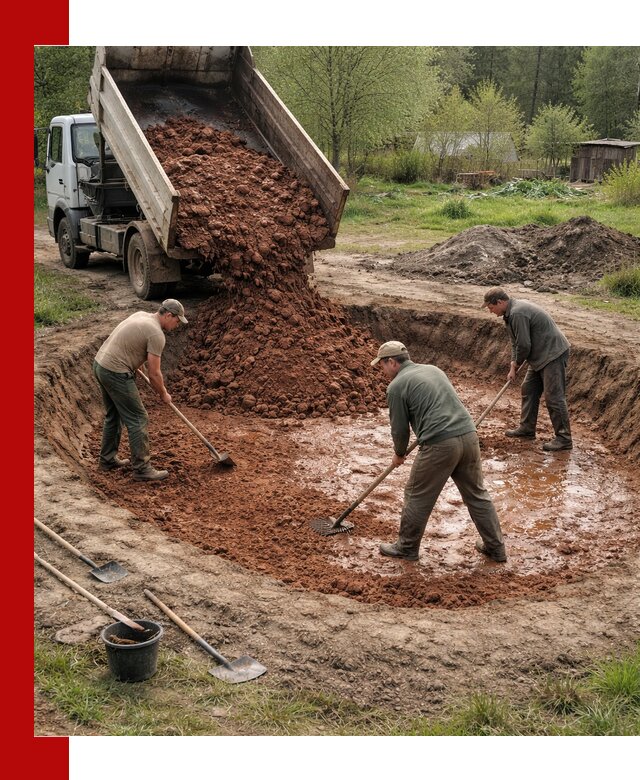 Купить качественную глину для пруда в Реже
