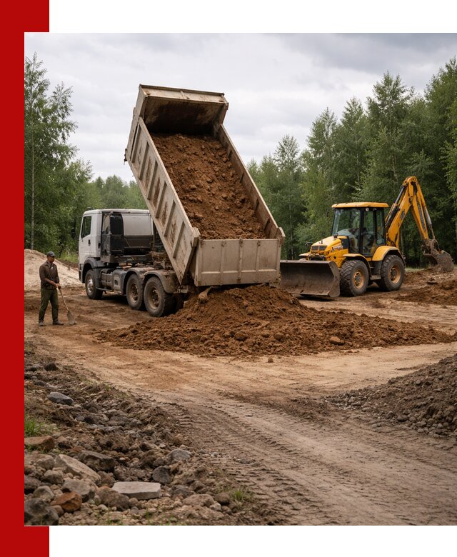 Доставка суглинка самосвалами в Реже подсыпка и планировка