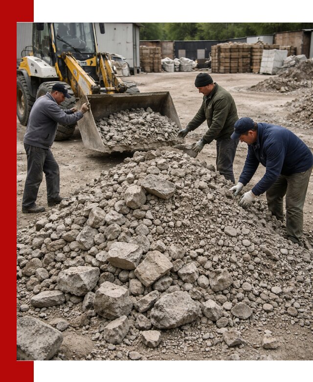 Демонтаж и вывоз бой бетона в Реже