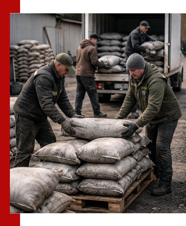 Доставка угля в мешках по выгодным ценам в Реже