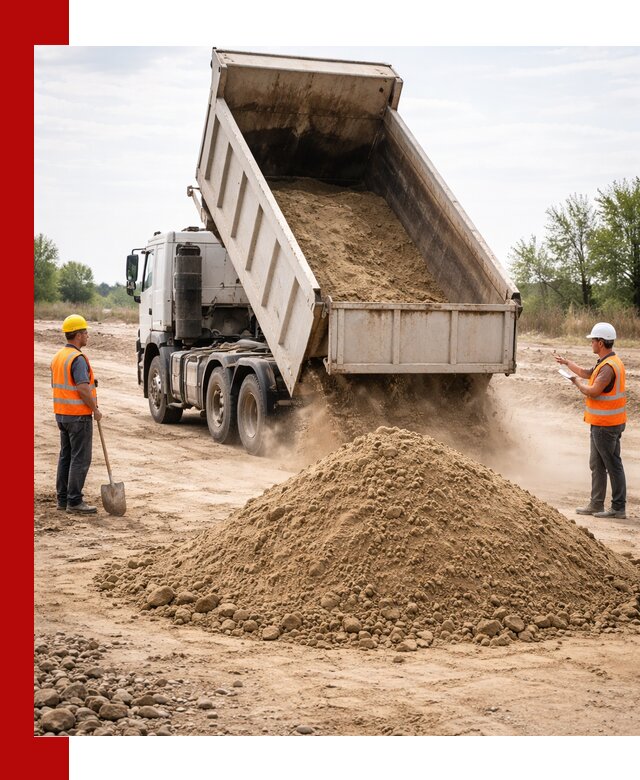 Доставка самосвалом 15 кубов в Реже за город и по городу