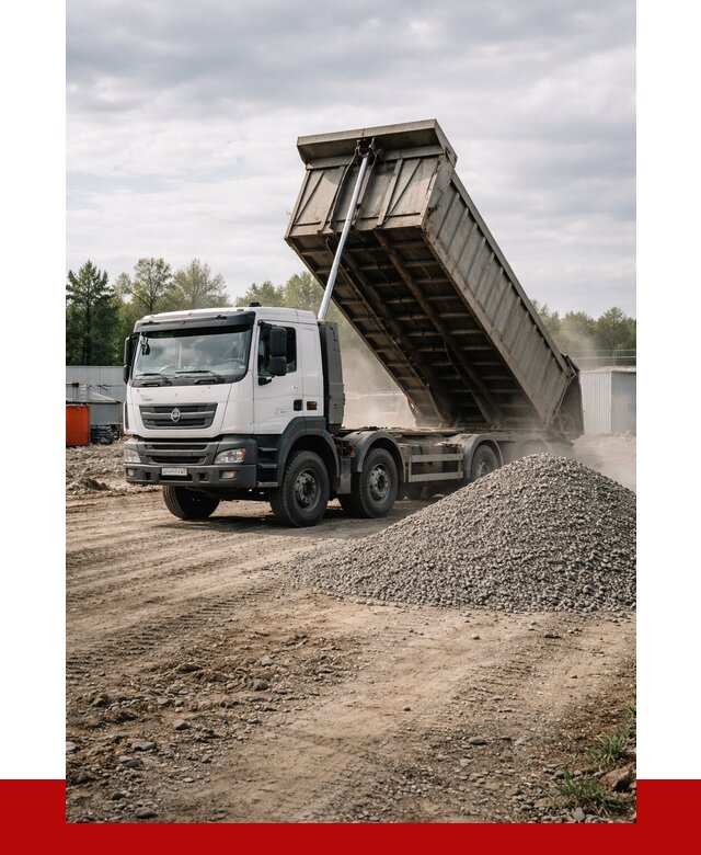 Доставка самосвалом 40 кубов в Реже от 9858 р. | ПРОНЕРУДРеж