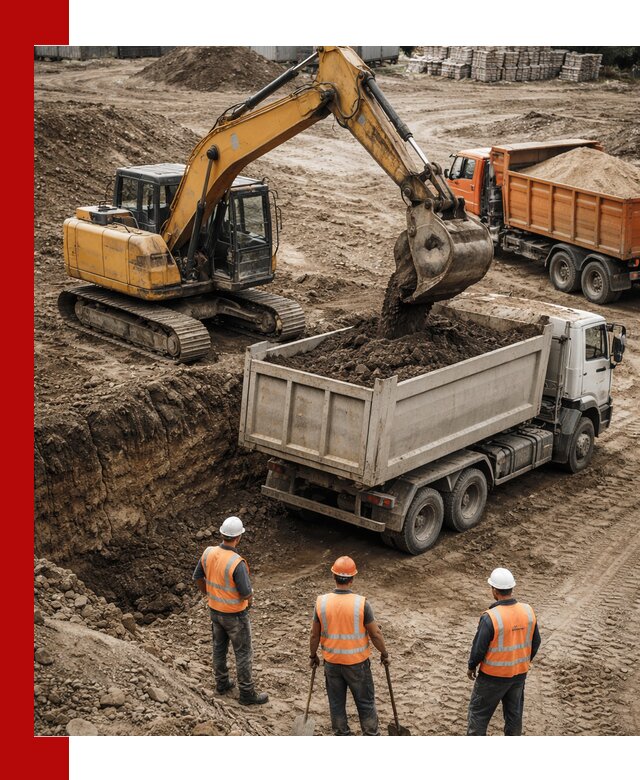 Разработка грунта для строительства и благоустройства в Реже