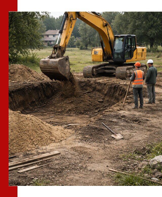 Рытье котлована под фундамент в Реже (быстро и недорого)